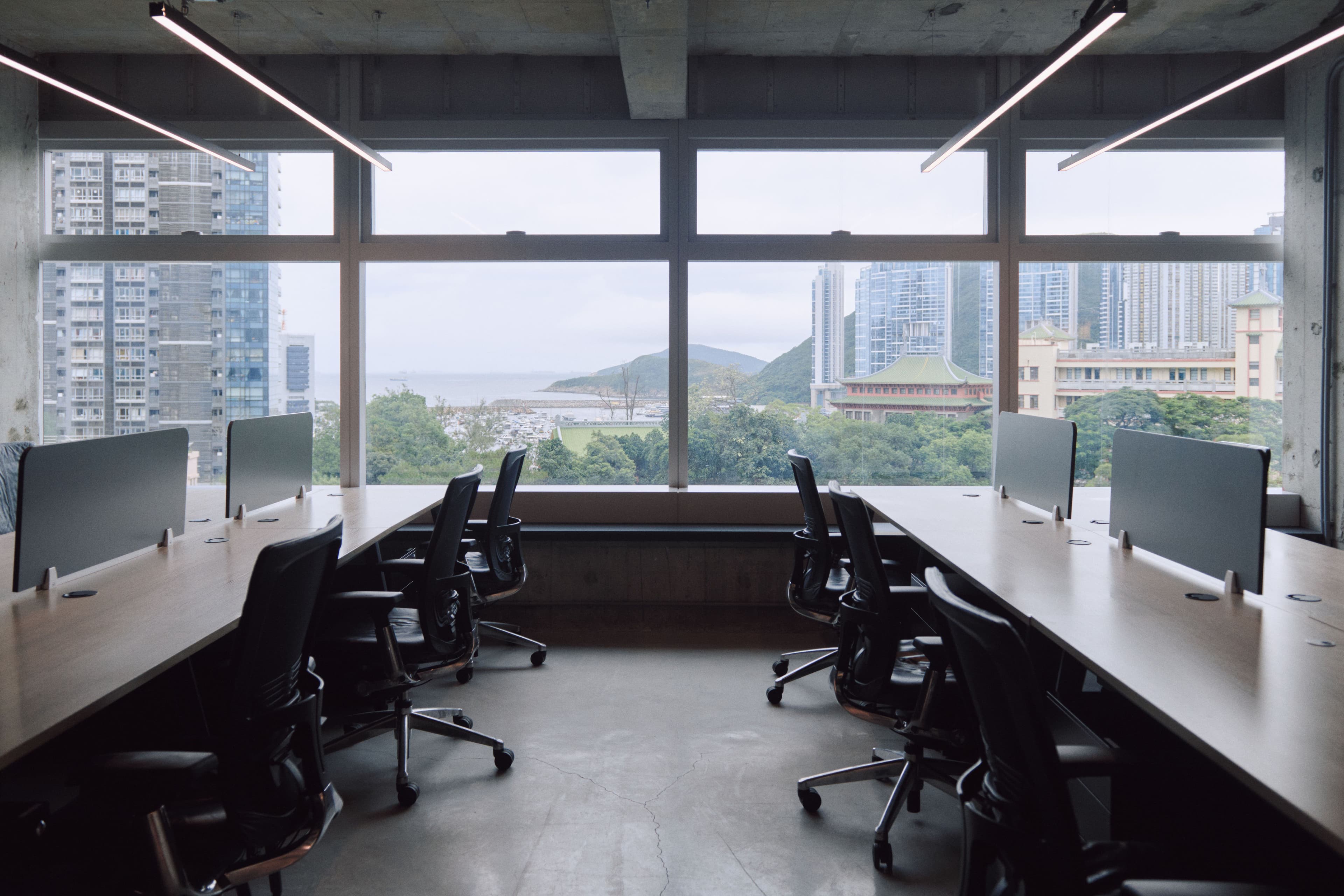 Dedicated desks in a quiet studio corner