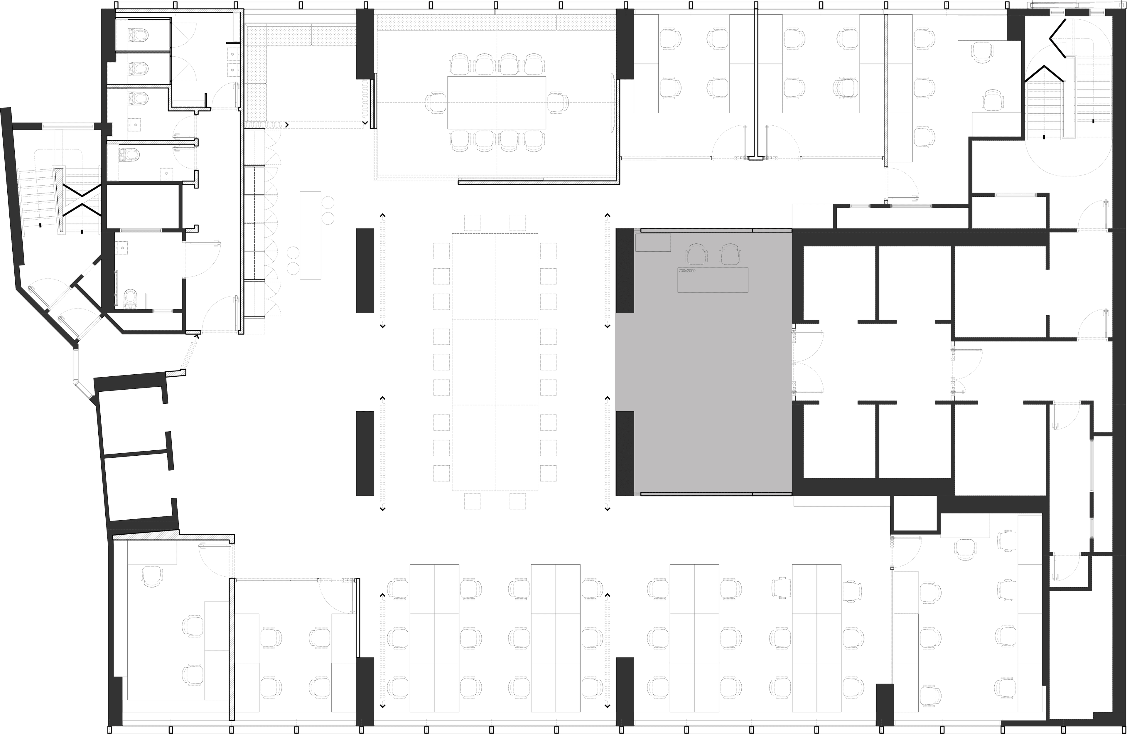 Floor plan — library layout